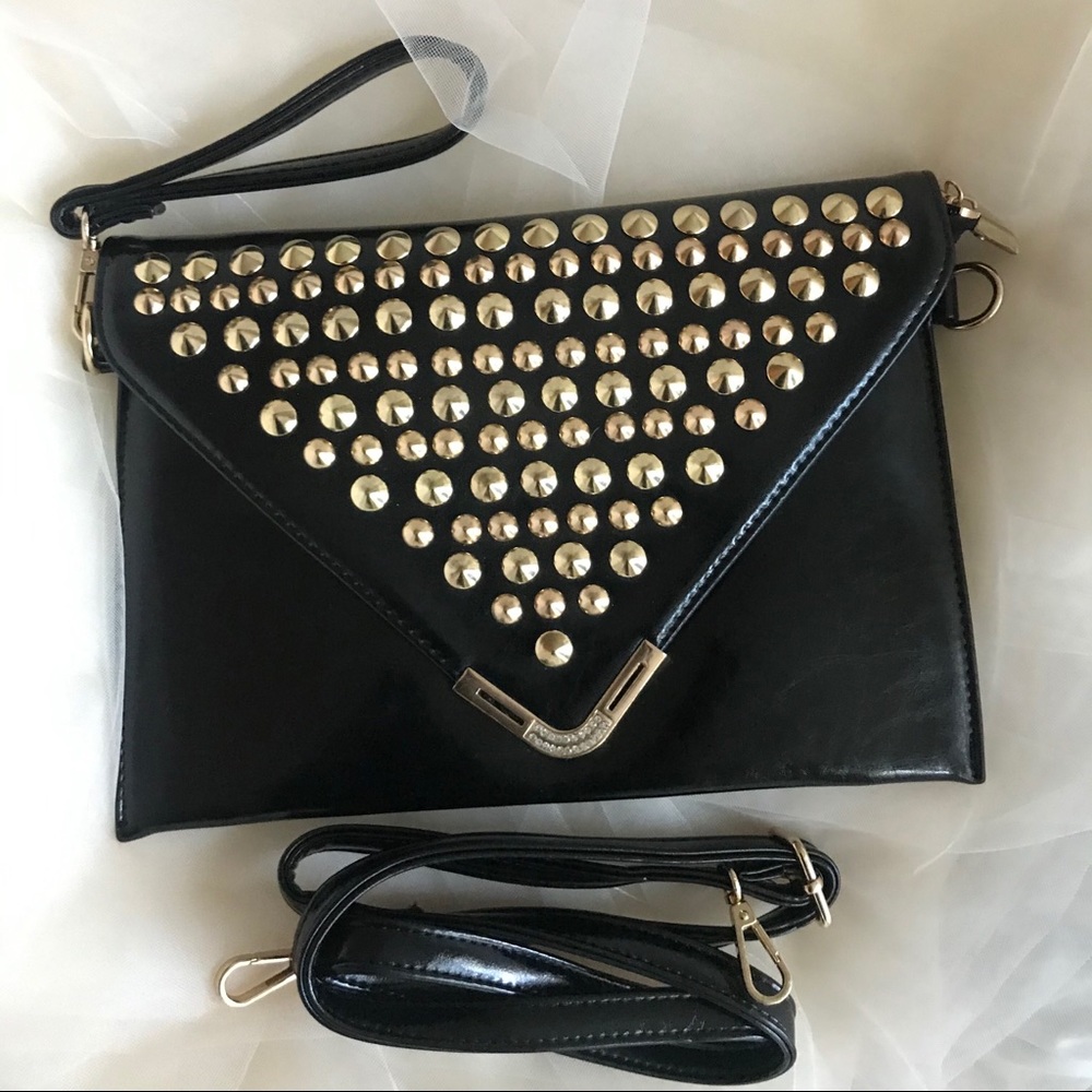Delilah: New Faux Leather Envelope Purse